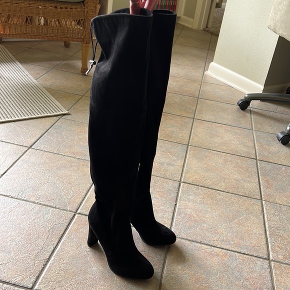 Sam Edelman Kent black over the knee suede boots size 7 - Picture 2 of 5